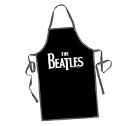 Beatles Logo Black Apron